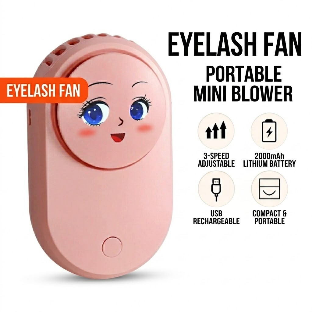 Eyelash Extension Fan - Ventilatore USB Portatile Mini per Ciglia,