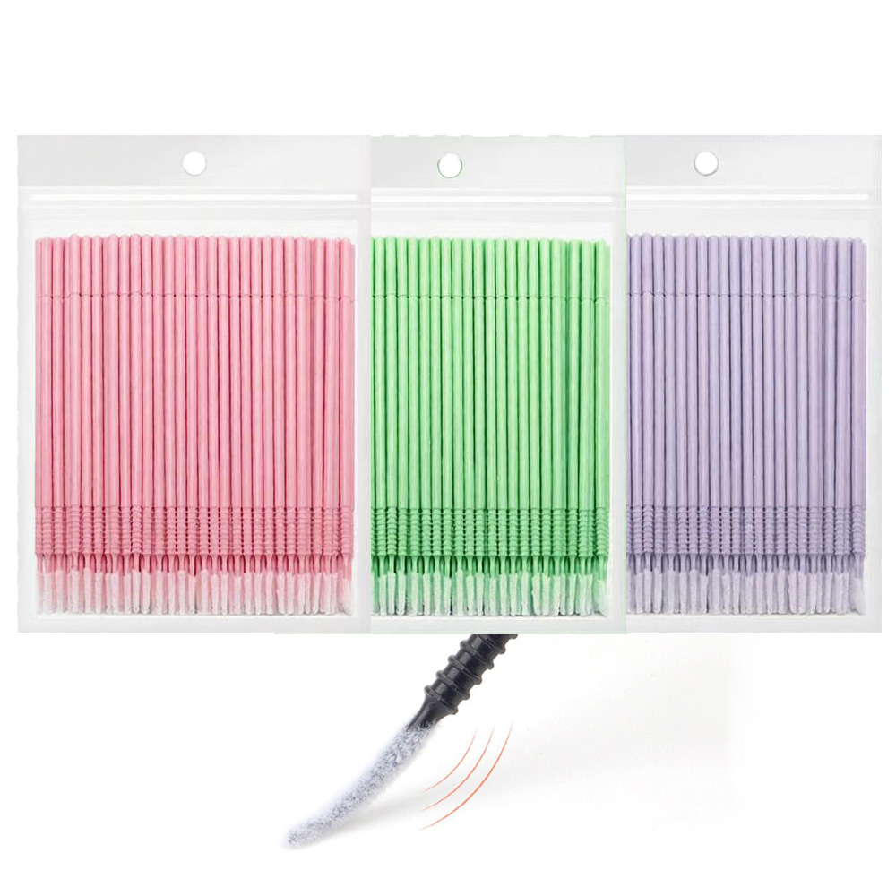 Eyelash Extension Last - 500 pz. Spazzolini/Applicatori per la Pulizia