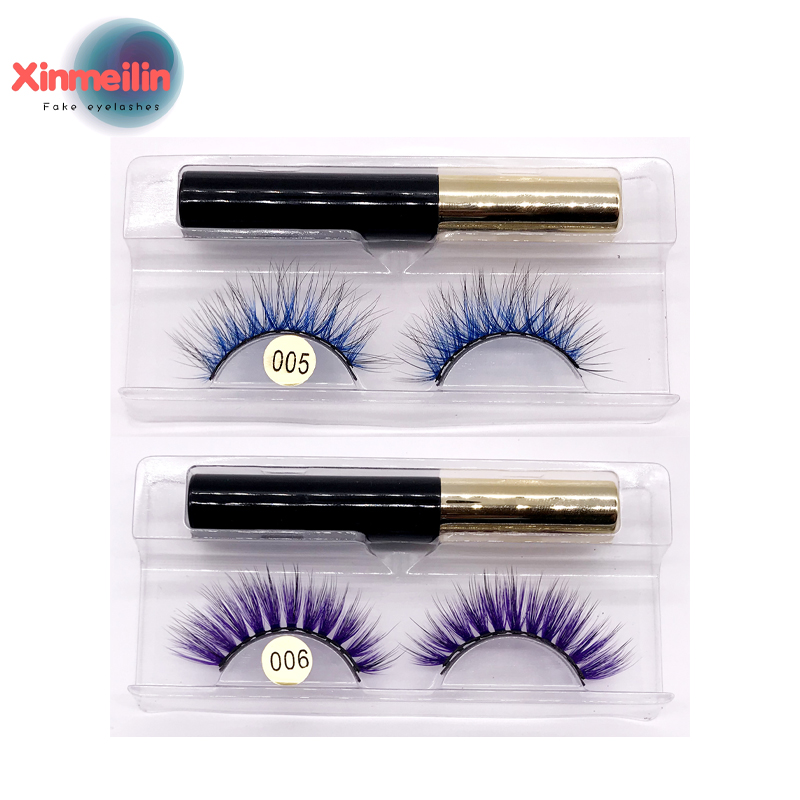 Eyelash Extension Last - Set di ciglia magnetiche colorate 3D