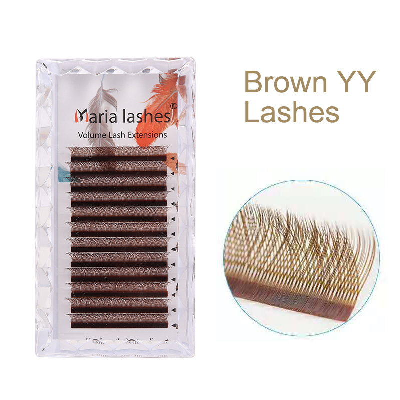 Eyelash Extension Logo - MARIA Marrone YY Ciglia a forma