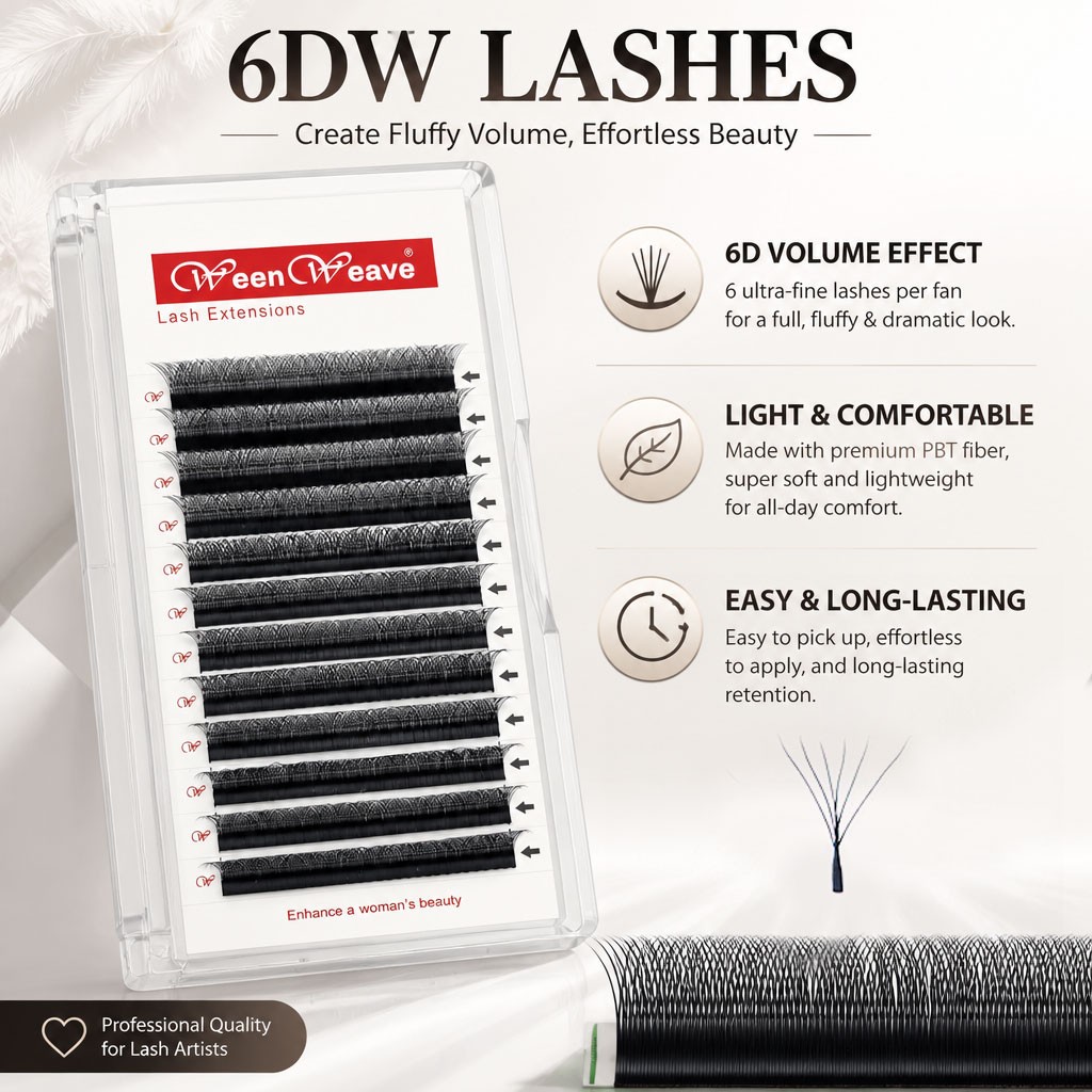 Eyelash Extension Logo - WeenWeave 6D W Style Estensioni delle
