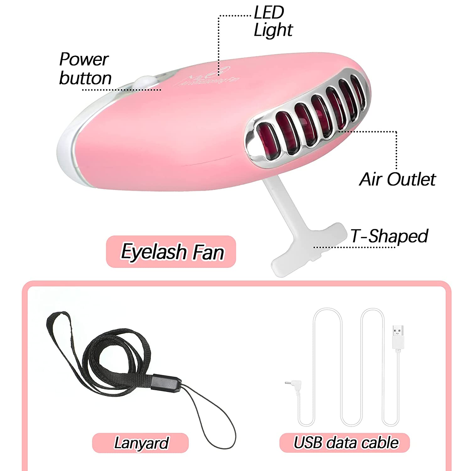 3 in 1 USB aria condizionata L - Eyelash Extension Fan recensione e prezzo