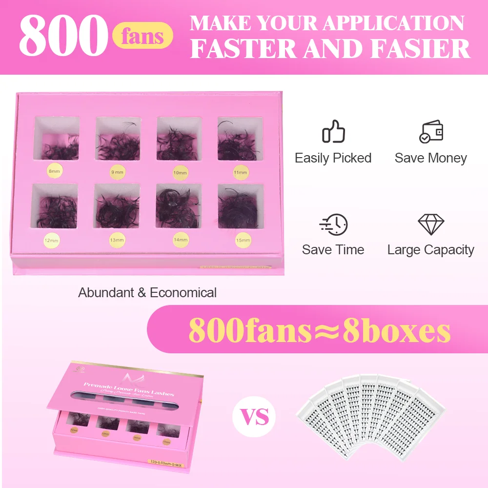 MAYOOC 800Fans Extension Cigli - Eyelash Extension Logo recensione e prezzo
